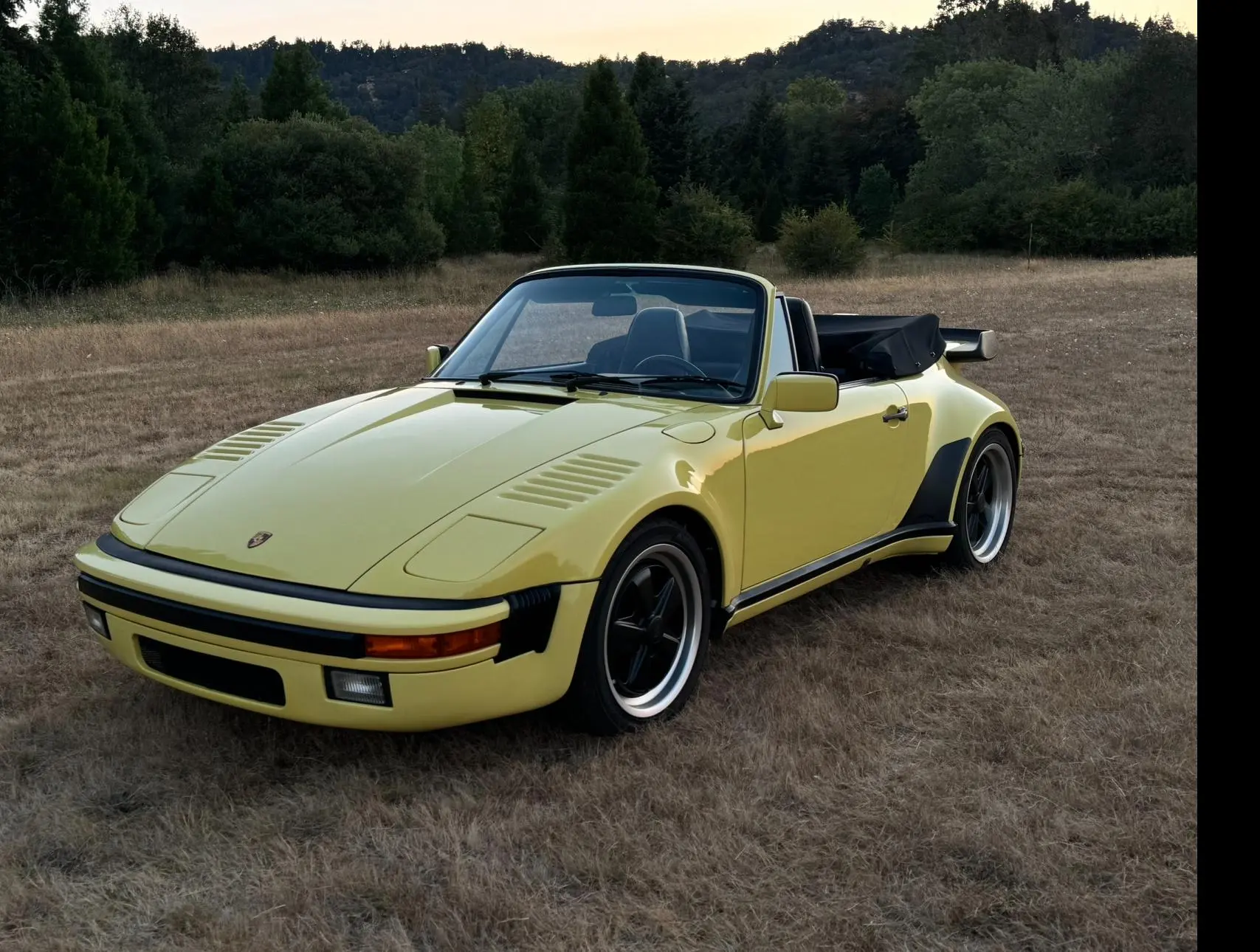 43k-Mile 1987 Porsche 911 Carrera Cabriolet M491 Slant-Nose Conversion