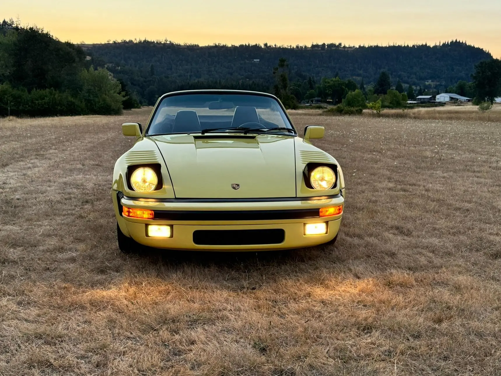 43k-Mile 1987 Porsche 911 Carrera Cabriolet M491 Slant-Nose Conversion